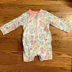 Care Bears infant girl swimsuit one piece size 3-6 months